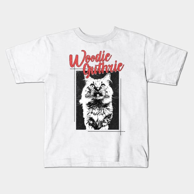 Woodie Guthrie Kids T-Shirt by rararizky.bandung